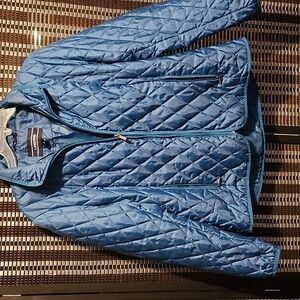 Lands End Packable Coat Dark Teal Sz L 14-16